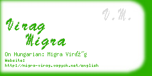 virag migra business card